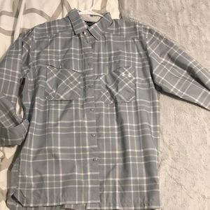 UA heat gear lightweight button down - Medium